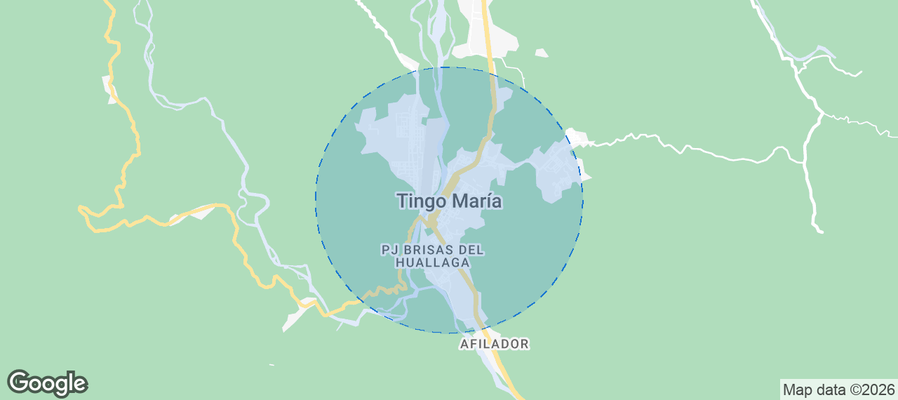 Tingo María Airbnb map